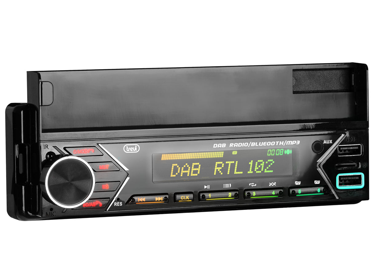 Trevi AUTORADIO DAB FM 160W SUPPORTO SMARTPHONE 7" WIRELESS USB MICRO SD SCD 5753 DAB