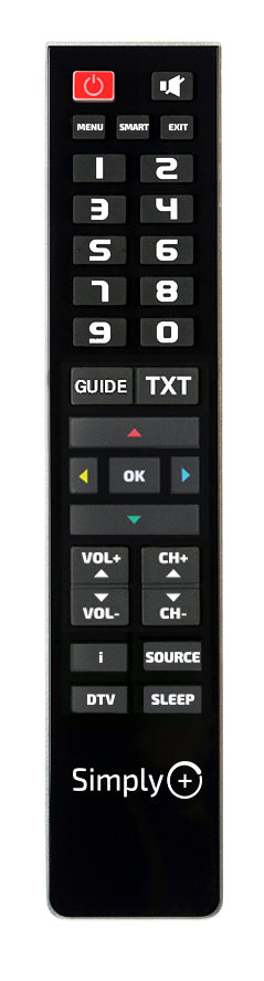 Superior Electronics Simply + telecomando TV Pulsanti
