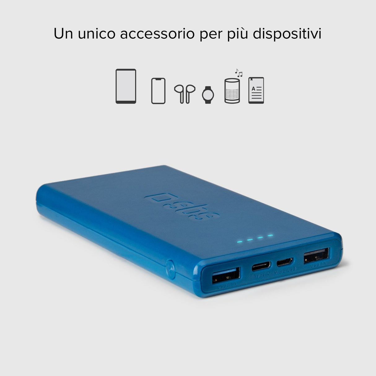 SBS TTBB10000FASTA batteria portatile Polimeri di litio (LiPo) 10000 mAh Ciano