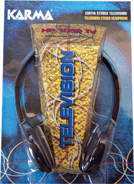 Karma Italiana HP 1096TV cuffia e auricolare Cuffie Cablato A Padiglione MUSICA Nero