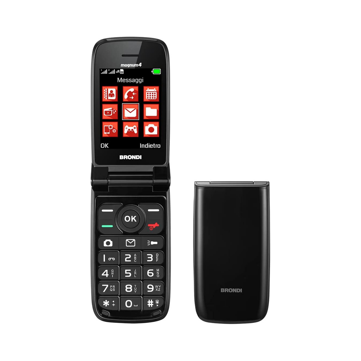 Brondi Magnum 4 7,11 cm (2.8") Nero Telefono cellulare basico