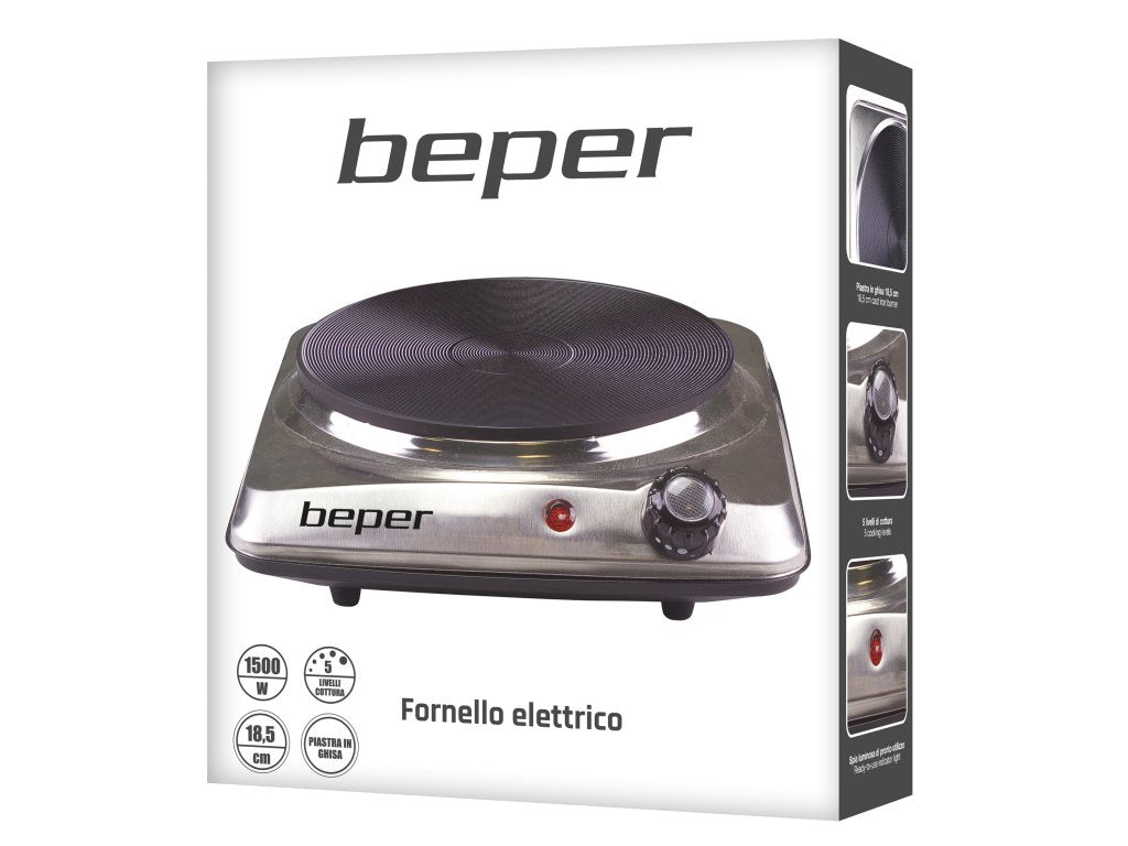 Beper 90.820 piastra riscaldante elettrica Acciaio inox 1 pz