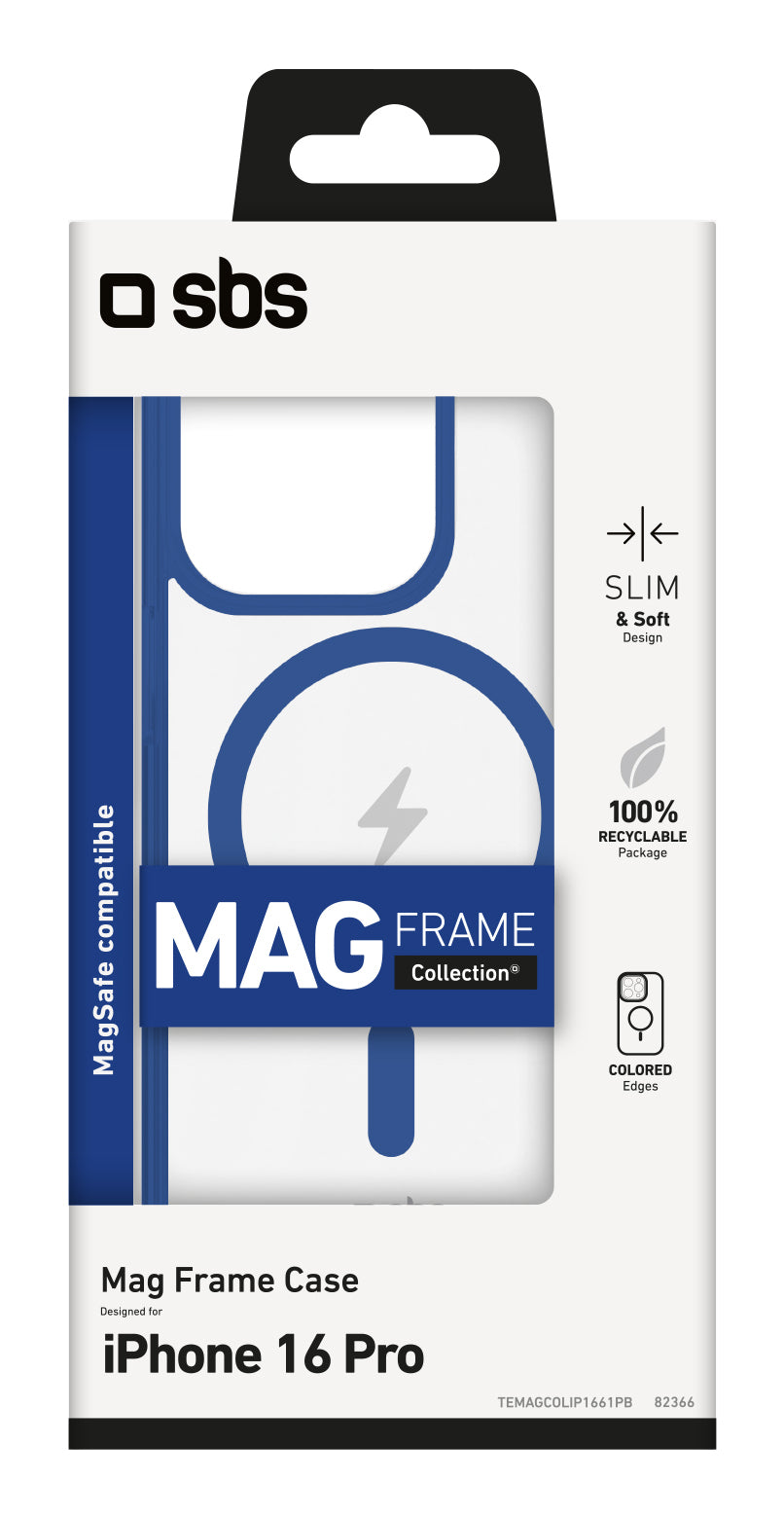SBS TEMAGCOL1661PB custodia per cellulare 16 cm (6.3") Cover Blu, Trasparente