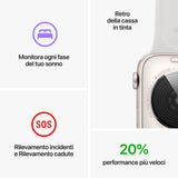 Apple Watch SE GPS + Cellular 40mm Cassa in Alluminio color Mezzanotte con Cinturino Sport Band Mezzanotte - Regular