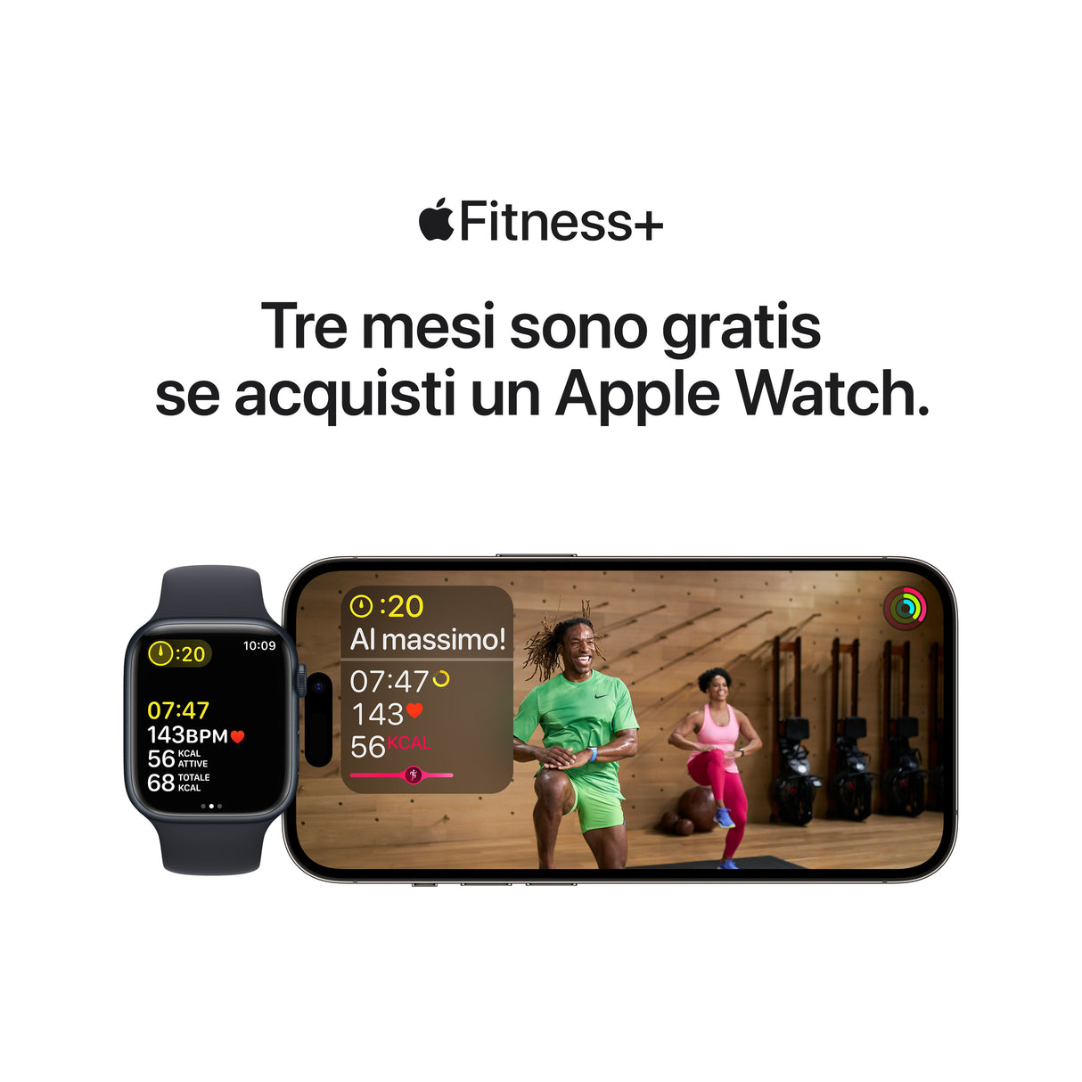 Apple Watch SE GPS + Cellular 40mm Cassa in Alluminio color Mezzanotte con Cinturino Sport Band Mezzanotte - Regular