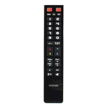 König KN-EASYTV01B telecomando IR Wireless TV, Set-top box TV Pulsanti