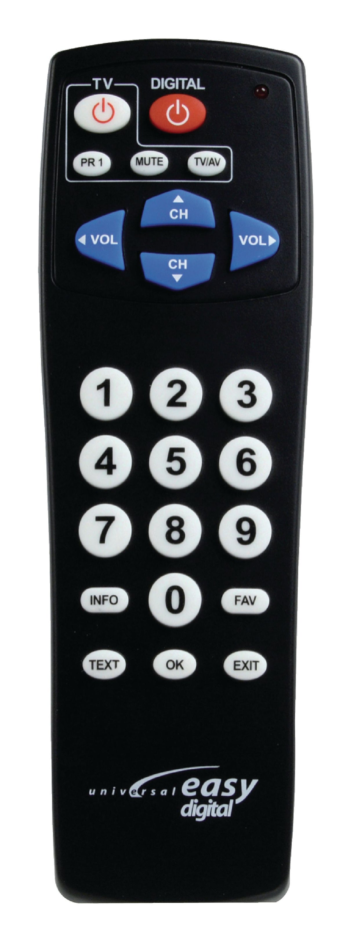 König KN-EASYTV01B telecomando IR Wireless TV, Set-top box TV Pulsanti