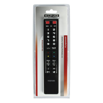 König KN-EASYTV01B telecomando IR Wireless TV, Set-top box TV Pulsanti
