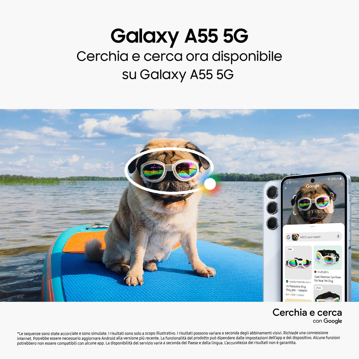 Samsung Galaxy A55 5G Display FHD+ Super AMOLED 6.6”, Android 14, 8GB RAM, 256GB, Dual SIM, Batteria 5.000 mAh, Awesome Navy