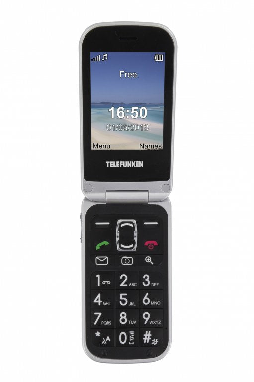 Telefunken Cosi TM200BE Black 6,6 cm (2.6") 97 g Nero Telefono per anziani