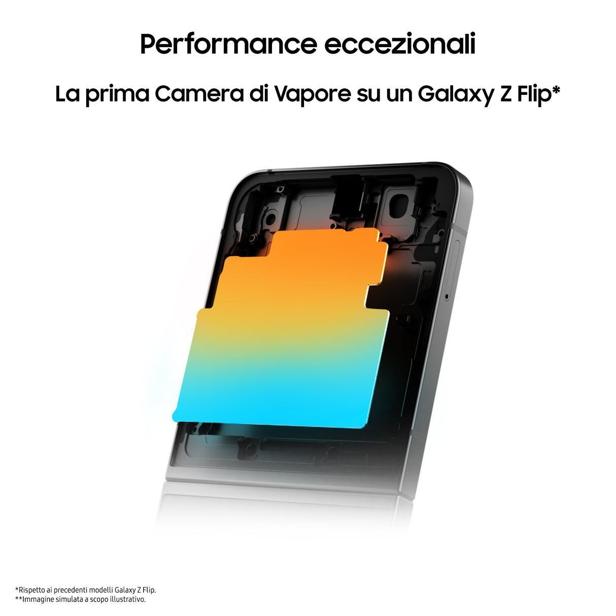 Samsung Galaxy Z Flip6 Smartphone AI, 256GB, RAM 12GB, Display 3,4" SAMOLED/6,7" Dynamic AMOLED 2X, Blue
