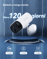 Imou Cell Go - Telecamera a batteria da 3MP 100% senza fili - Funzione VLOG per trasformarla in una Trap Cam.