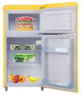 DCG Eltronic MF100YCDP frigorifero con congelatore Libera installazione 100 L Giallo