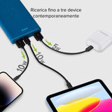 SBS TTBB10000FASTA batteria portatile Polimeri di litio (LiPo) 10000 mAh Ciano