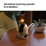 Imou Ranger DUAL 3K(3MP+3MP) Telecamera WiFi Interno con Doppia Lente, 360°PTZ Telecamera da Interno, Rilevamento Umano, Tracciamento Intelligente, Visione Notturna a Colori, Modalità Privata 2,4ghz
