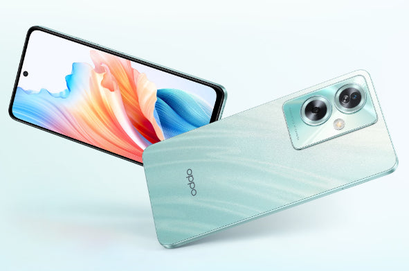 OPPO A79 5G Smartphone, AI Doppia fotocamera 50+2MP, Selfie 8MP, Display 6.72” 90HZ LCD FHD+, 5000mAh, RAM 4(Esp 1GB/2GB/4GB)+ROM 128GB (esp1TB), IPX4, [Versione Italia], Glowing Green