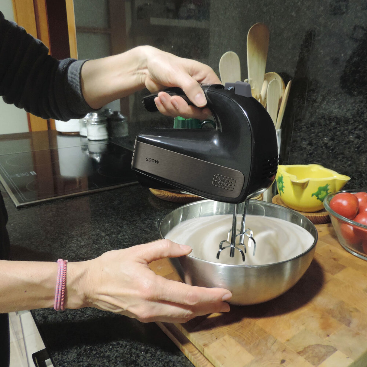 Black & Decker BXMX500E frullatore Sbattitore manuale 500 W Nero