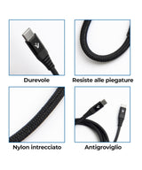 Vultech Cavo Type-C To Type-C 60W PD 3.0 1.2 M Nylon