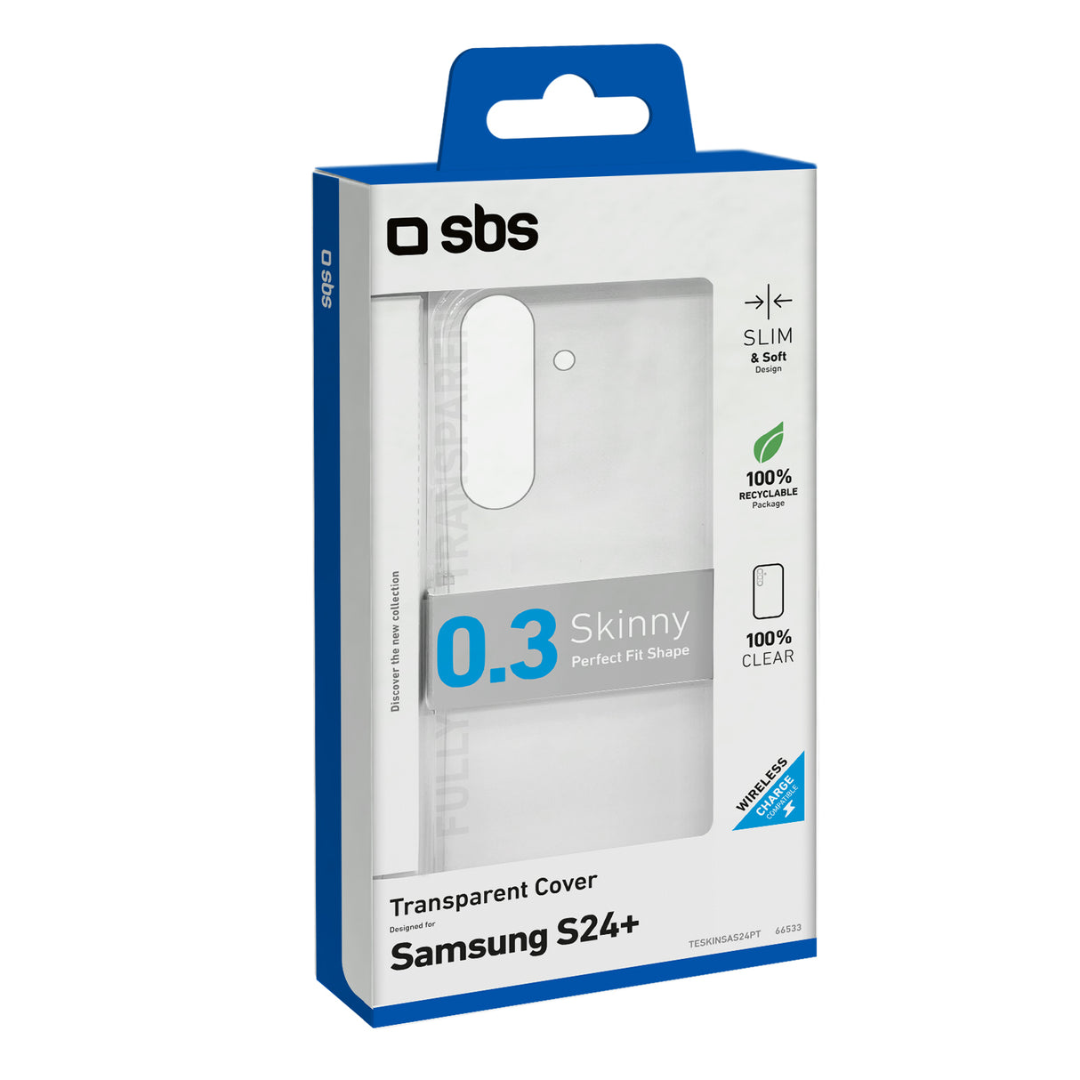SBS TESKINSAS24PT custodia per cellulare 17 cm (6.7") Cover Trasparente