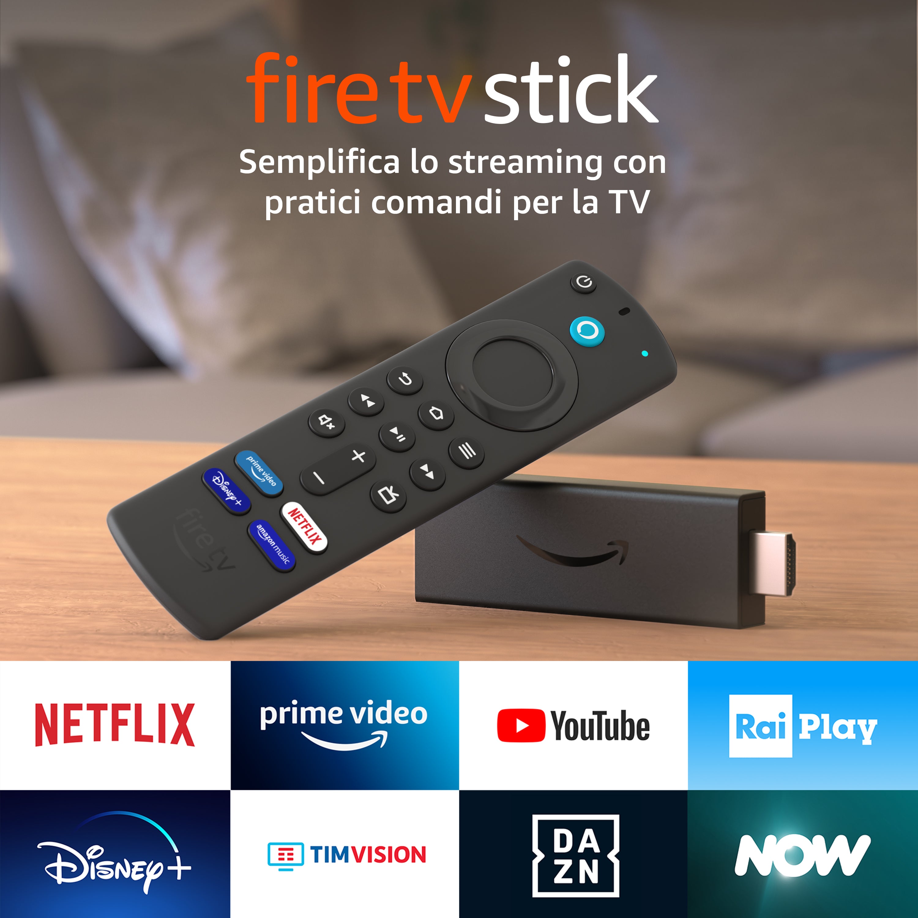 Amazon Fire TV Stick 2021 HDMI Full HD Nero – Jolly Elettronica Srl