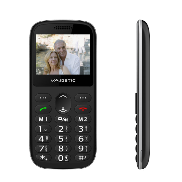New Majestic TLF-Sileno 72 5,87 cm (2.31") 76,5 g Nero Telefono per anziani