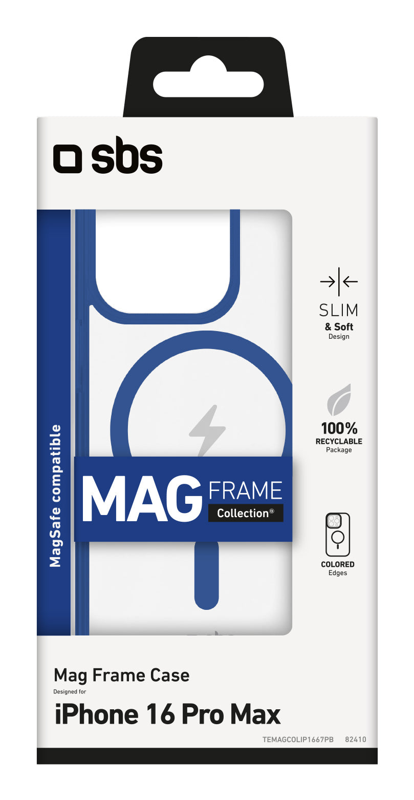 SBS TEMAGCOLIP1667PB custodia per cellulare 17,5 cm (6.9") Cover Blu, Trasparente