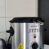 Pyramidea FRG1500 friggitrice Singolo 1,5 L Indipendente 900 W Nero, Acciaio inox