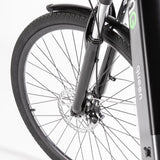EMG Queen 28P - telaio in alluminio 19", ruota 28", freno a disco a/p, sospensioni ant., cambio Shimano, batteria 36V 13Ah