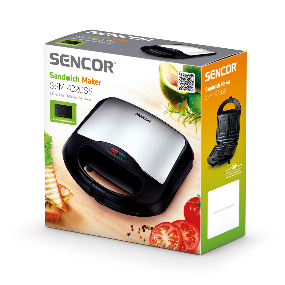 Sencor SSM 4220SS tostiera 700 W Acciaio inox