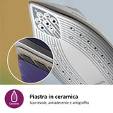 Philips 2000 series PSG2000/80 Ferro da stiro generatore di vapore, 2400W, 1.4L, Piastra in ceramica