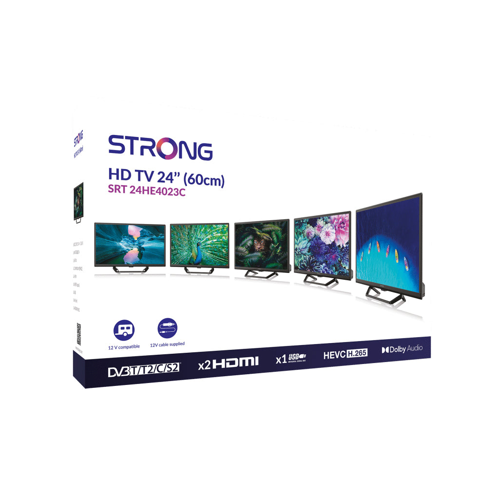 Strong SRT 24HE4023C 61 cm (24") HD Nero 180 cd/m²