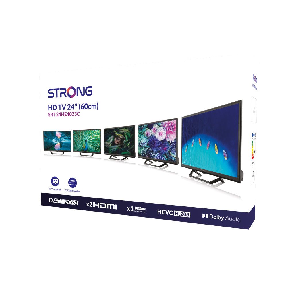 Strong SRT 24HE4023C 61 cm (24") HD Nero 180 cd/m²