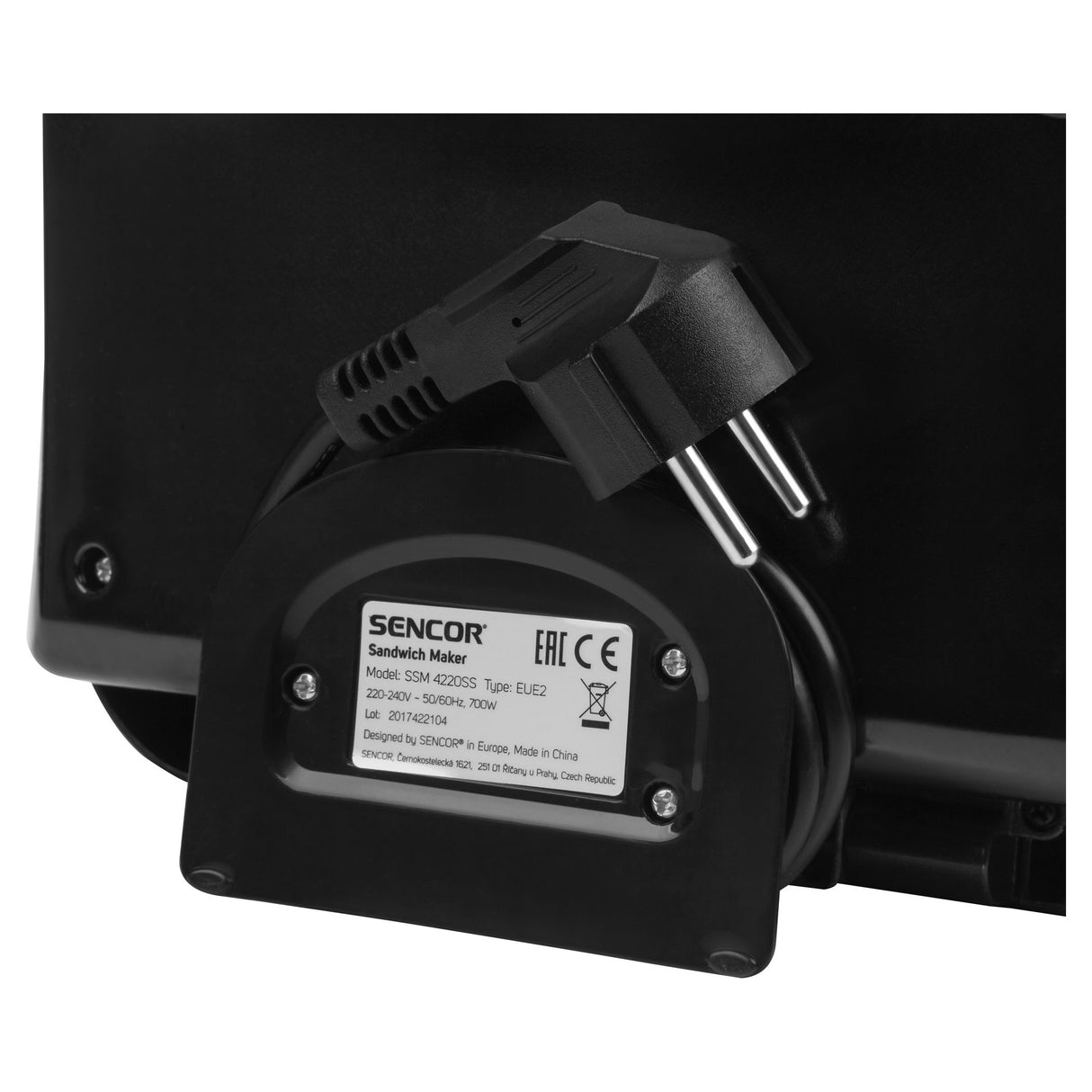 Sencor SSM 4220SS tostiera 700 W Acciaio inox