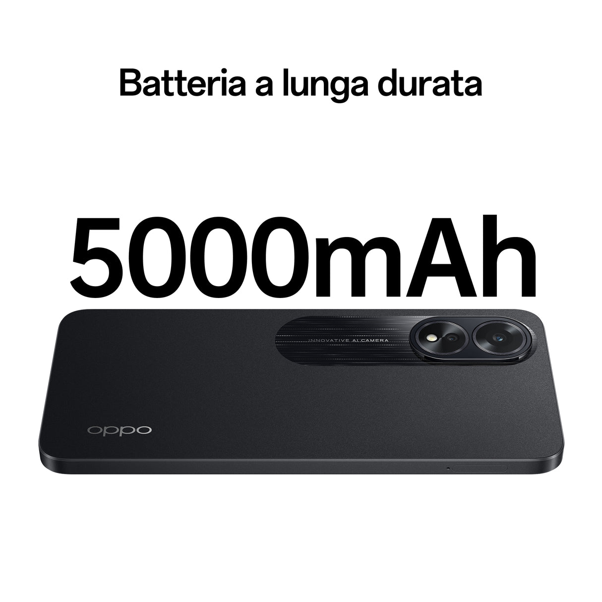 OPPO A38 4G Smartphone, AI Doppia fotocamera 50+2MP, Selfie 5MP, Display 6.56” 90HZ LCD HD+, 5000mAh, RAM 8 GB (4+4) + ROM 128GB, IP54, [Versione Italia],Glowing Black
