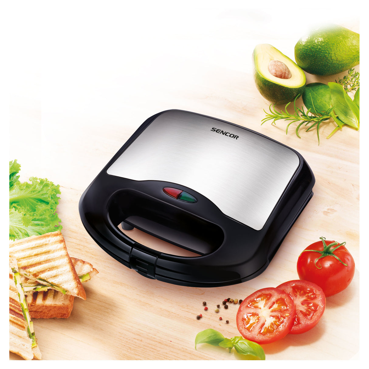 Sencor SSM 4220SS tostiera 700 W Acciaio inox