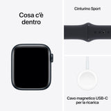 Apple Watch SE GPSCassa 40mm in Alluminio Mezzanotte con Cinturino Sport Mezzanotte - M/L