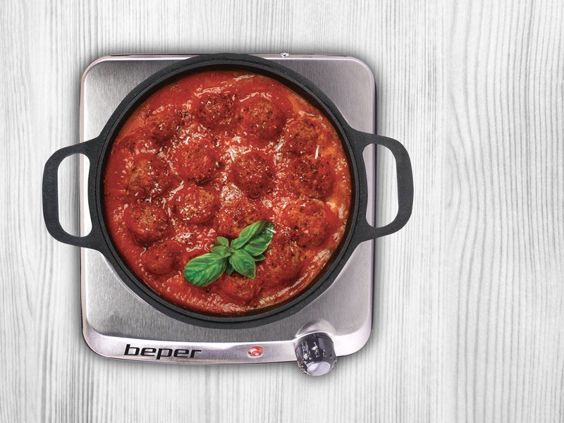 Beper 90.820 piastra riscaldante elettrica Acciaio inox 1 pz
