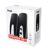 Trust 24660 set di altoparlanti 5 W PC/PC portatile Nero, Metallico 2.0 canali