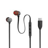 JBL Tune 310C Auricolare Cablato In-ear Musica e Chiamate USB tipo-C Nero