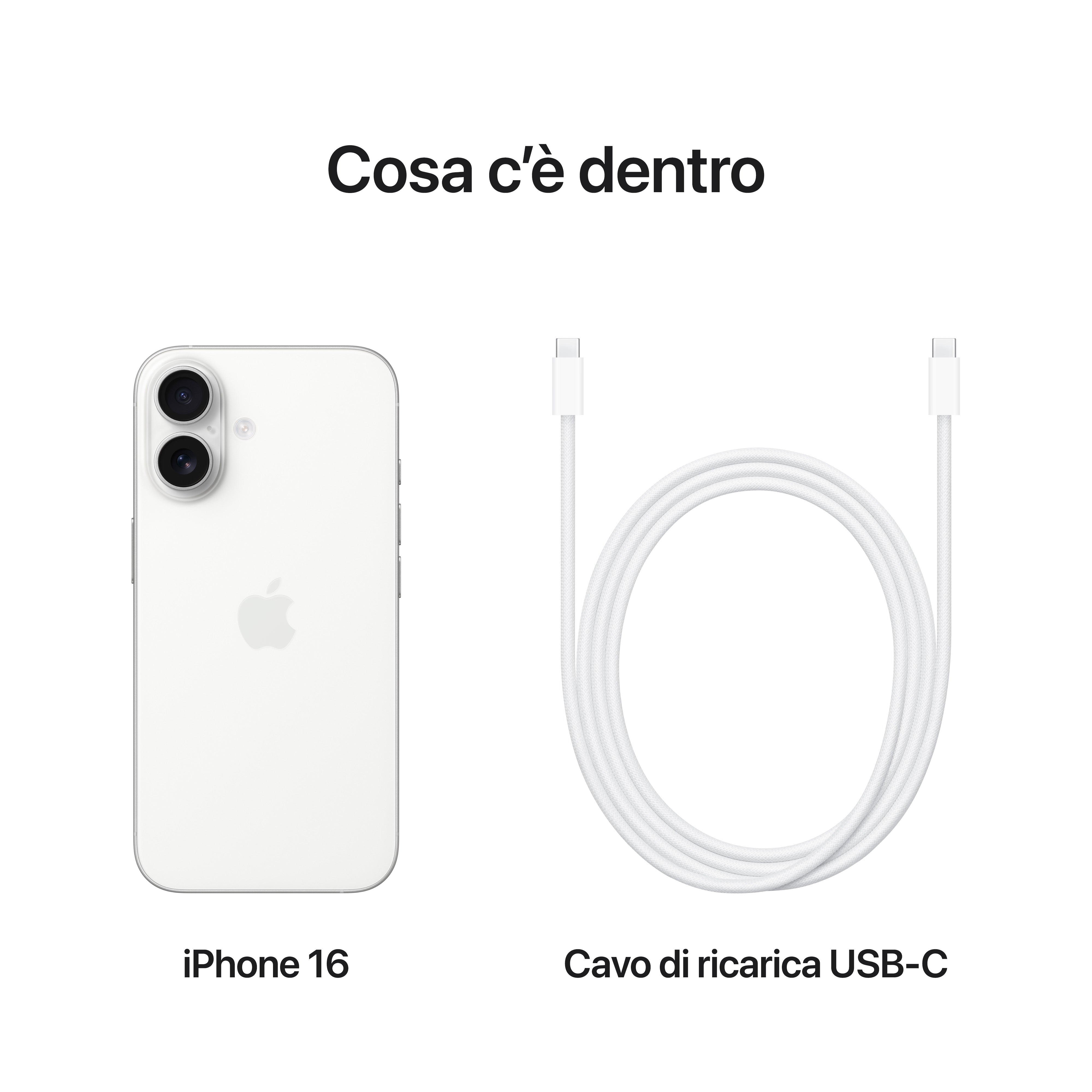 Apple iPhone 16 128GB Bianco – Jolly Elettronica Srl